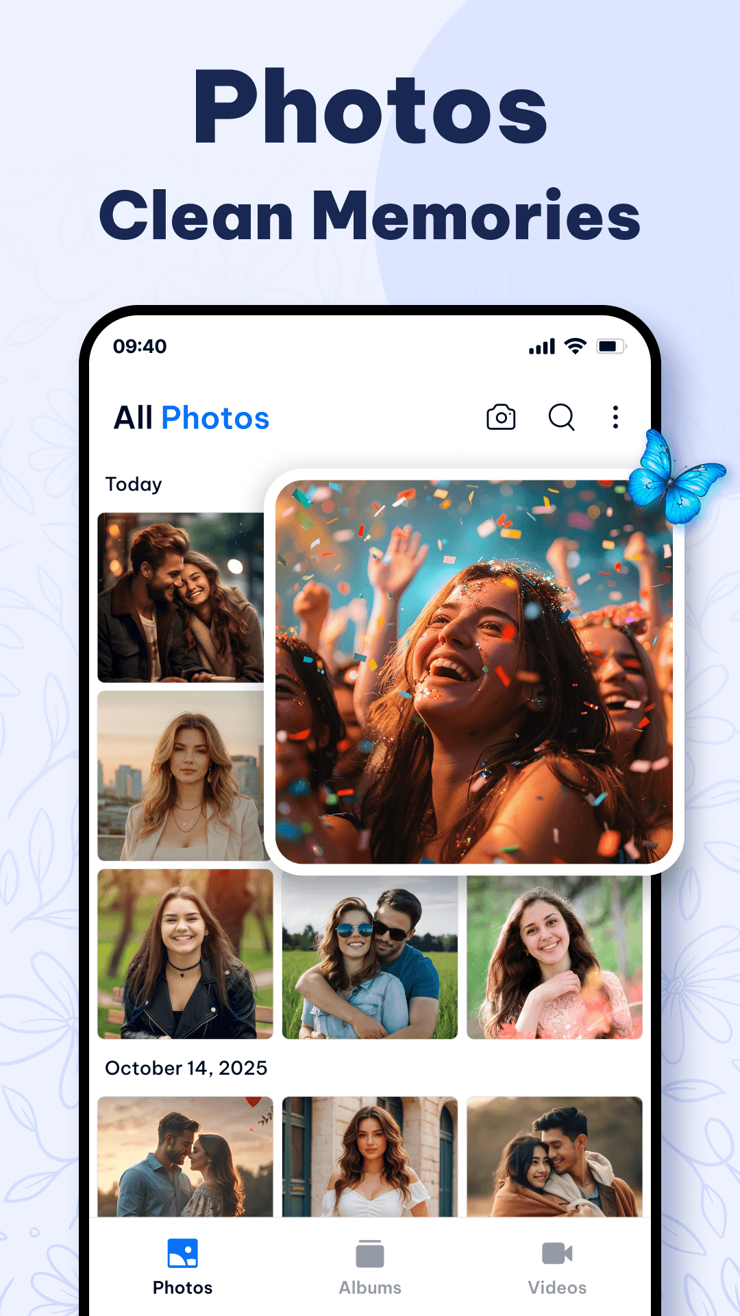 Gallery photos screen